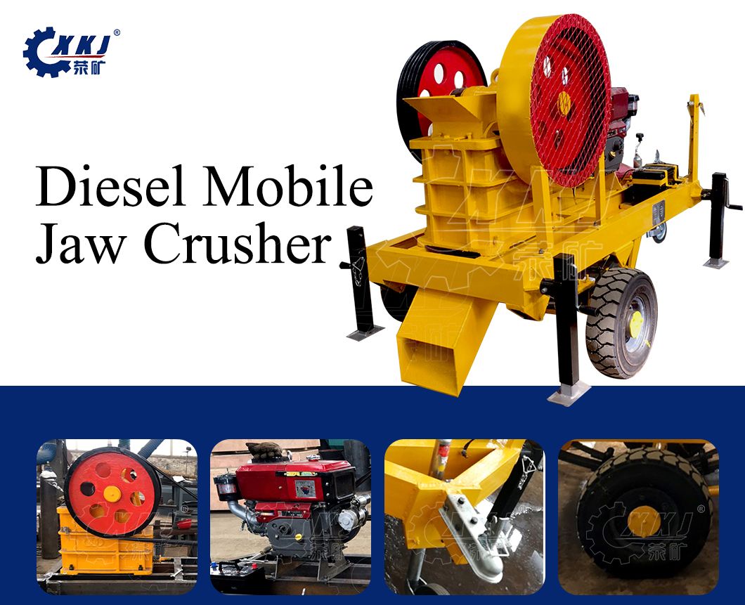 Mobile  jaw crusher 150x250