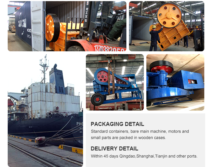 Mobile jaw crusher Packaging and delivery