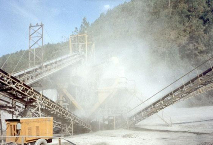 Crusher dust pollution