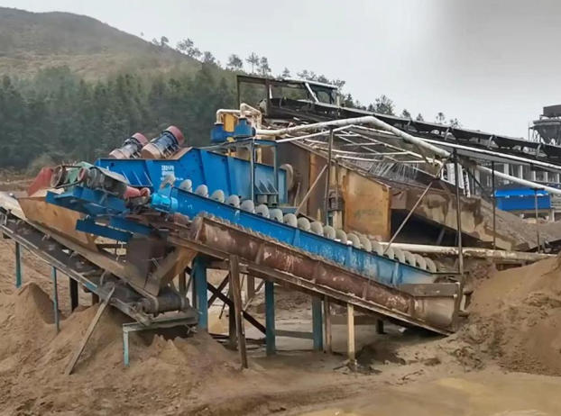 How to configure a 3000tpd sand washing 