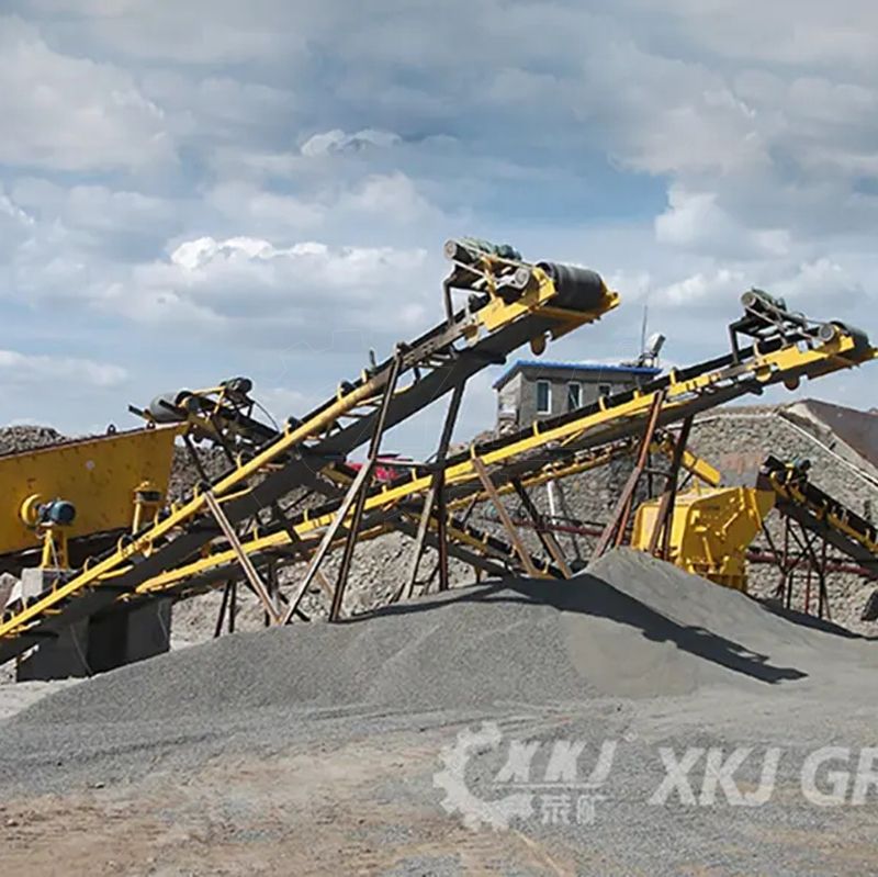 Stone crushing and screening plant